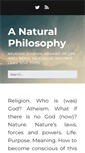 Mobile Screenshot of anaturalphilosophy.com