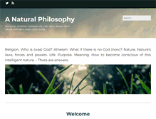 Tablet Screenshot of anaturalphilosophy.com